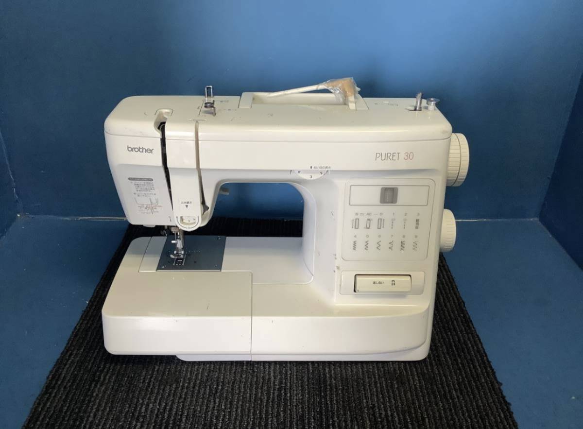 ★岐阜発 brother/ブラザー/コンピューターミシン/PURET30/コントローラーは付きません/上部糸縦棒折れ有り/ジャンク品□4/15□★拍卖