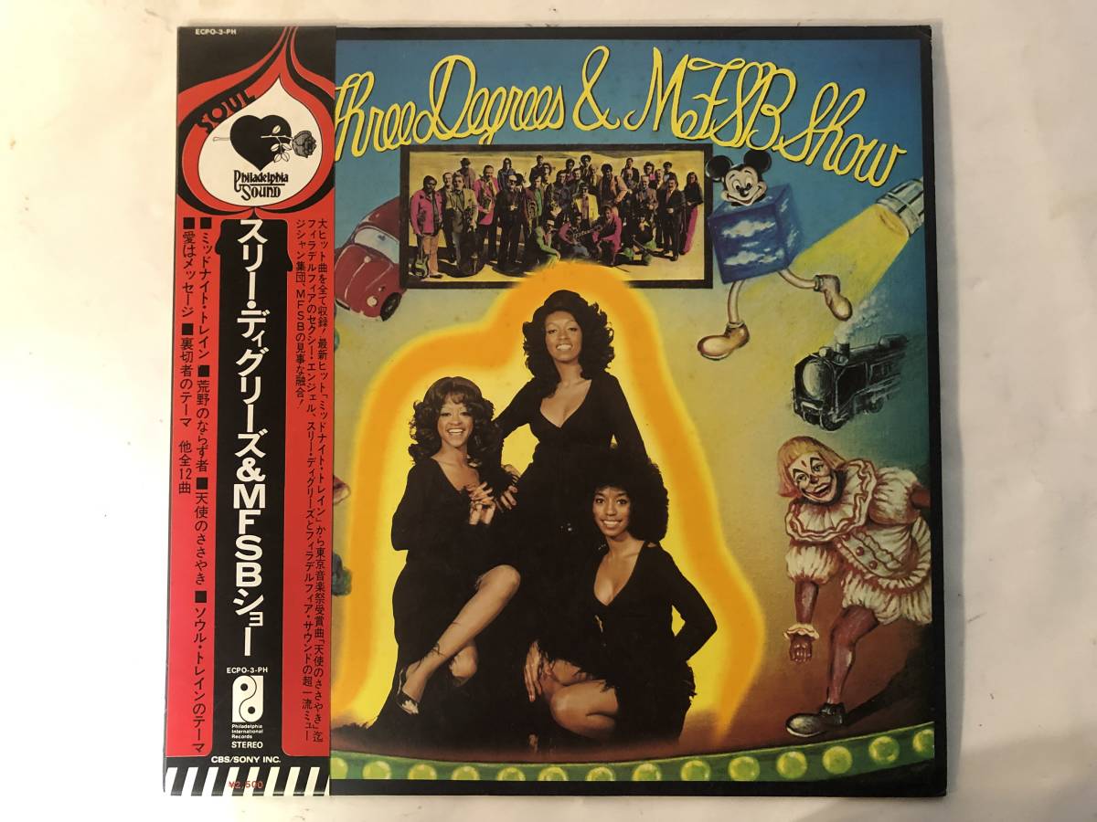 20129S 帯付12inch LP★スリー・ディグリーズ/THE THREE DEGREES & MFSB SHOW★ECPO-3-PH拍卖