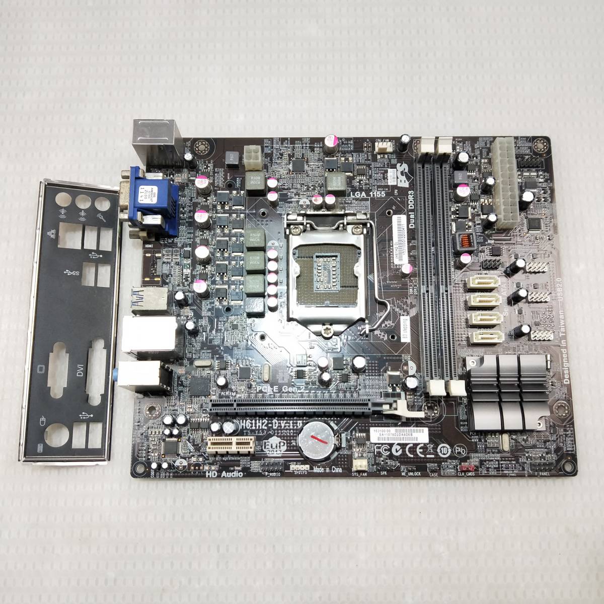 【中古パーツ】BIOS確認のみ、H61H2-D V:1.0 マザーボード LGA1155 ■MB975拍卖