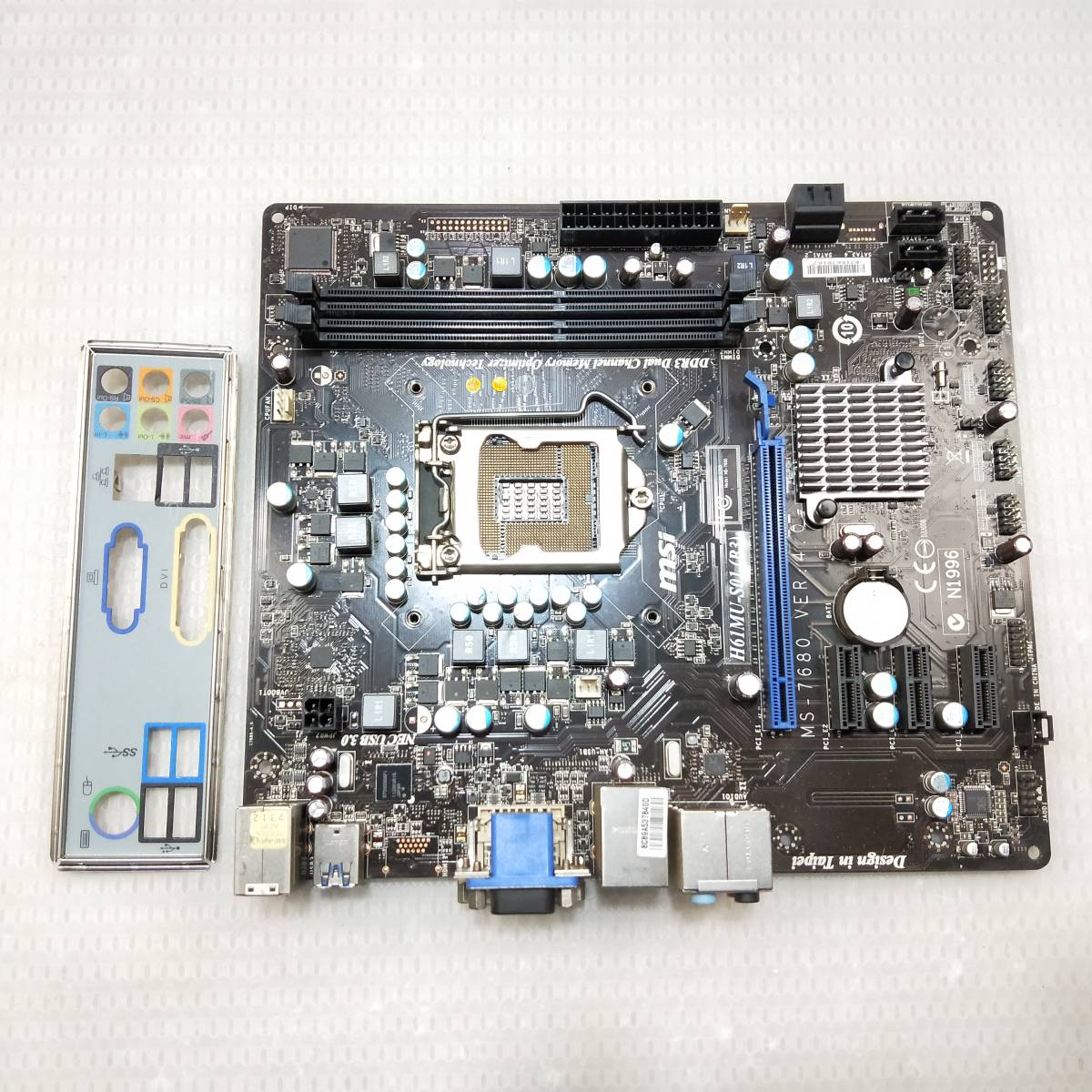 【中古パーツ】BIOS確認のみ、MSI H61MU-S01(B3) マザーボード LGA1155 ■MB973拍卖