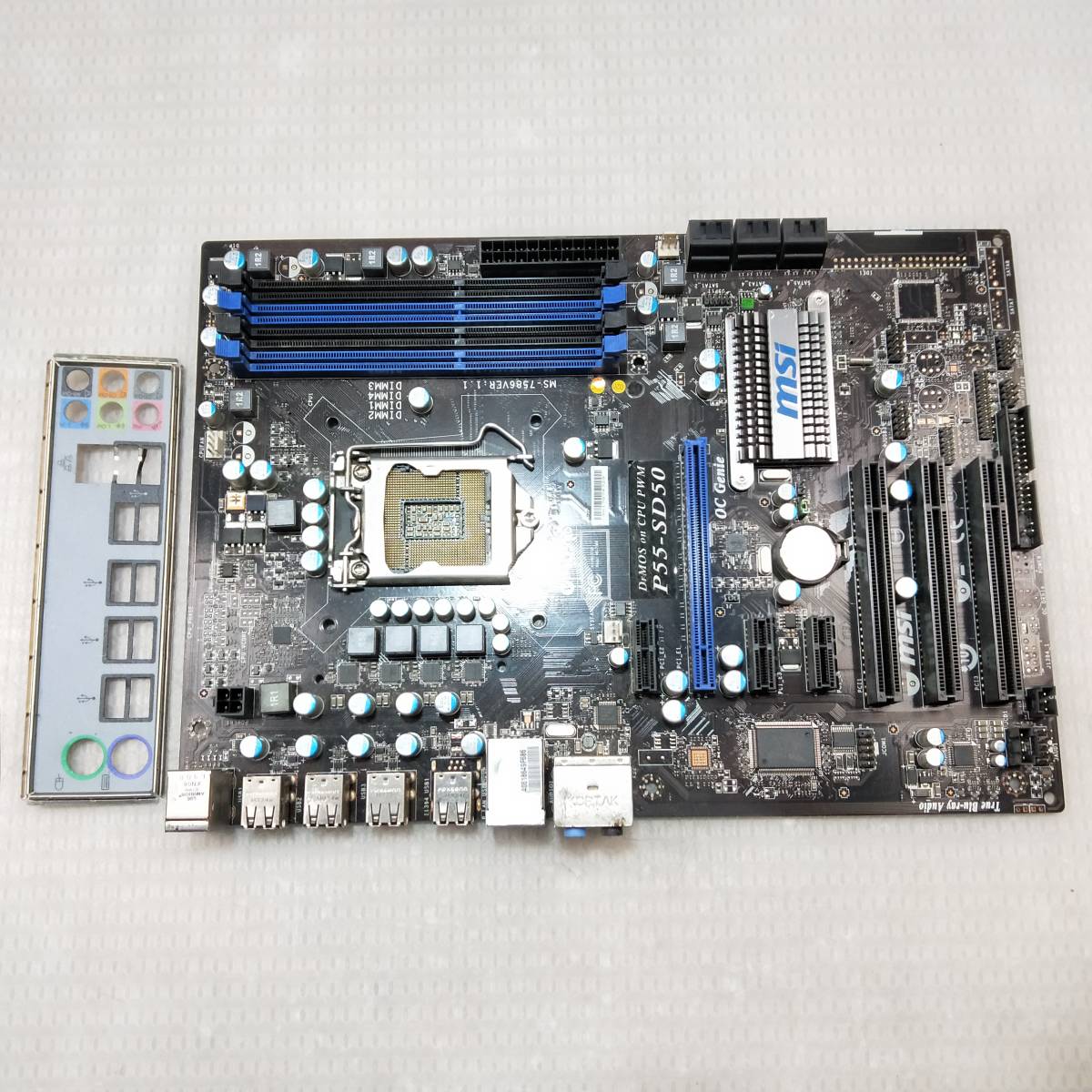 【中古パーツ】BIOS確認のみ、MSI P55-SD50 マザーボード LGA1156 ■MB1056拍卖