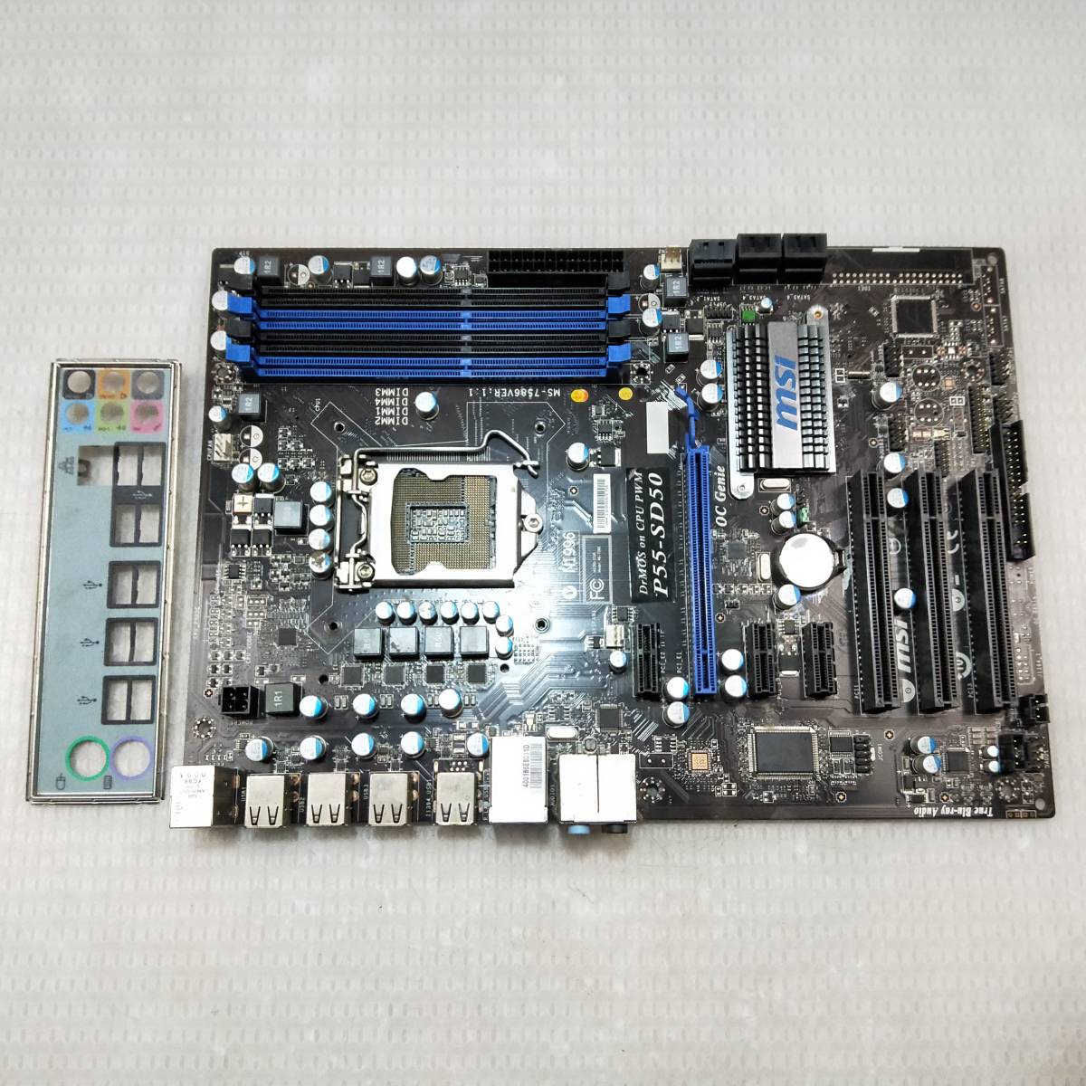 【中古パーツ】BIOS確認のみ、MSI P55-SD50 マザーボード LGA1156 ■MB1033拍卖