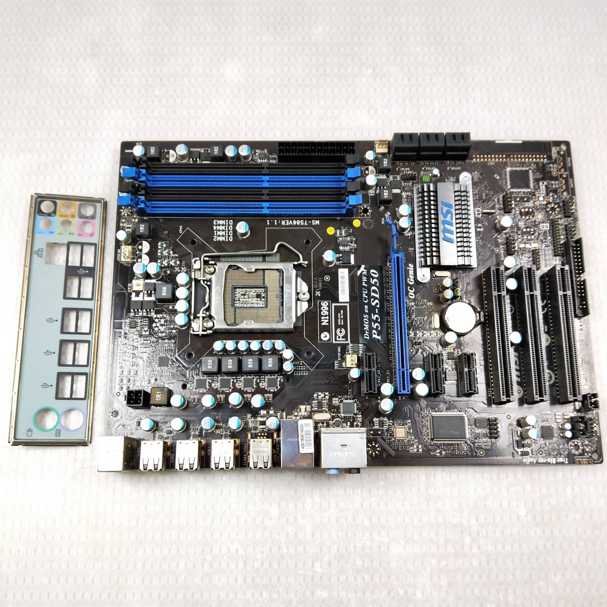 【中古パーツ】BIOS確認のみ、MSI P55-SD50 マザーボード LGA1156 ■MB1130拍卖