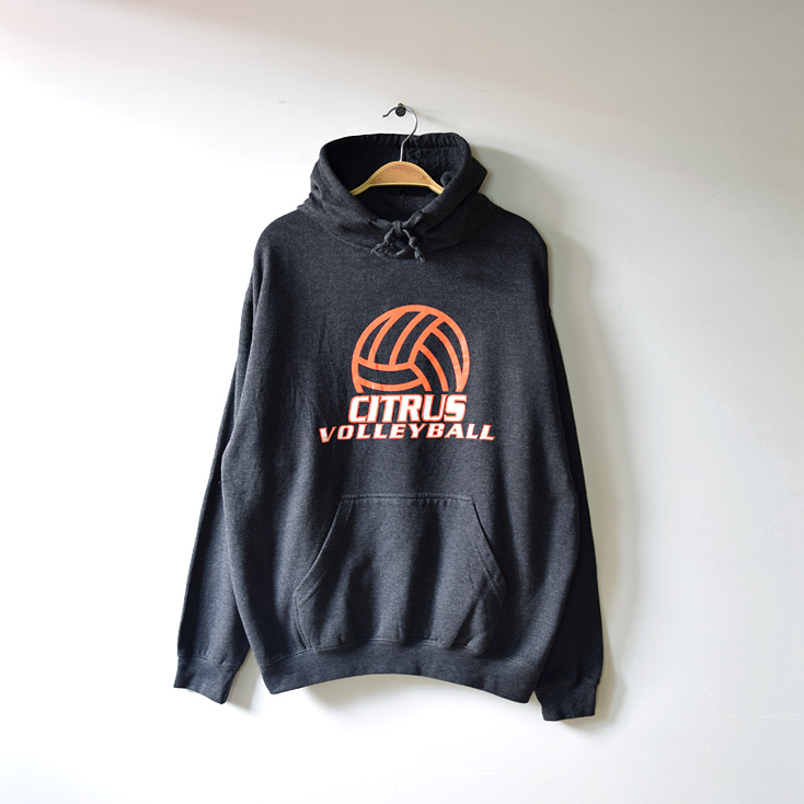 【送料無料】Tultex USA古着 シトラス高校 バレーボール スウェットパーカ トレーナー メンズL アメカジ CG0129拍卖