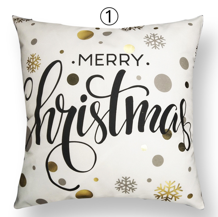 新品 2セットクッションカバー 45*45cm 白色 マリクリスマス 雰囲気 おしゃれ インテリア雑貨拍卖