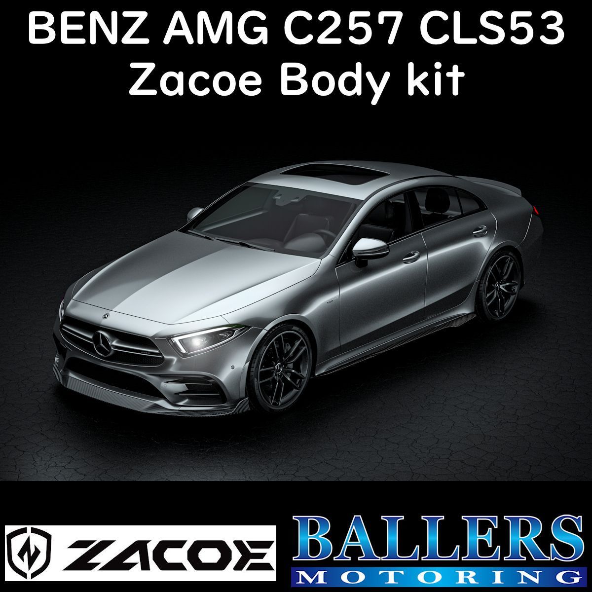 ZACOE ベンツ C257 CLS53 AMG ボディキット フルカーボン エアロ フロントスポイラー サイドスカート リアディフューザー BENZ 正規品 新品拍卖