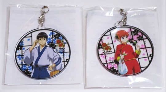 銀魂 J-WORLD 限定 アクリルストラップ 神楽 志村新八 エリザベスの人間 !? ポンプくじ B賞 非売品 2個セット 未開封拍卖