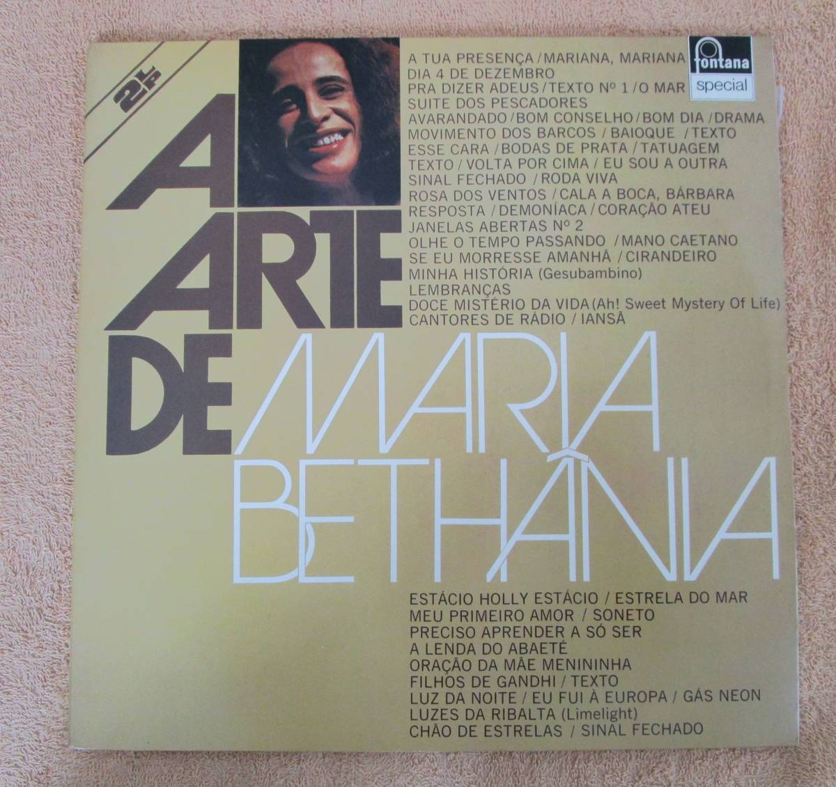 LP2枚組 ブラジル盤 ブラジル音楽 MPB マリア・ベターニアMaria Bethania「マリア・ベターニアの芸術 A Arte de Maria Bethania」1975拍卖