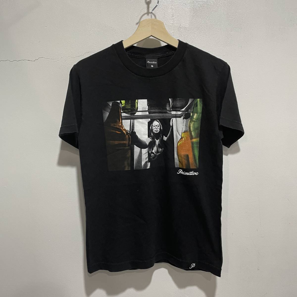 送料無料☆Primitive☆プリントTシャツ☆スケート☆ブラック☆z20☆c拍卖