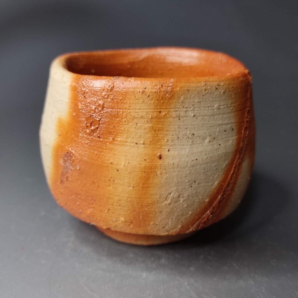 備前焼 横山伸一 ぐい呑 酒器 未使用新品 /16F95拍卖