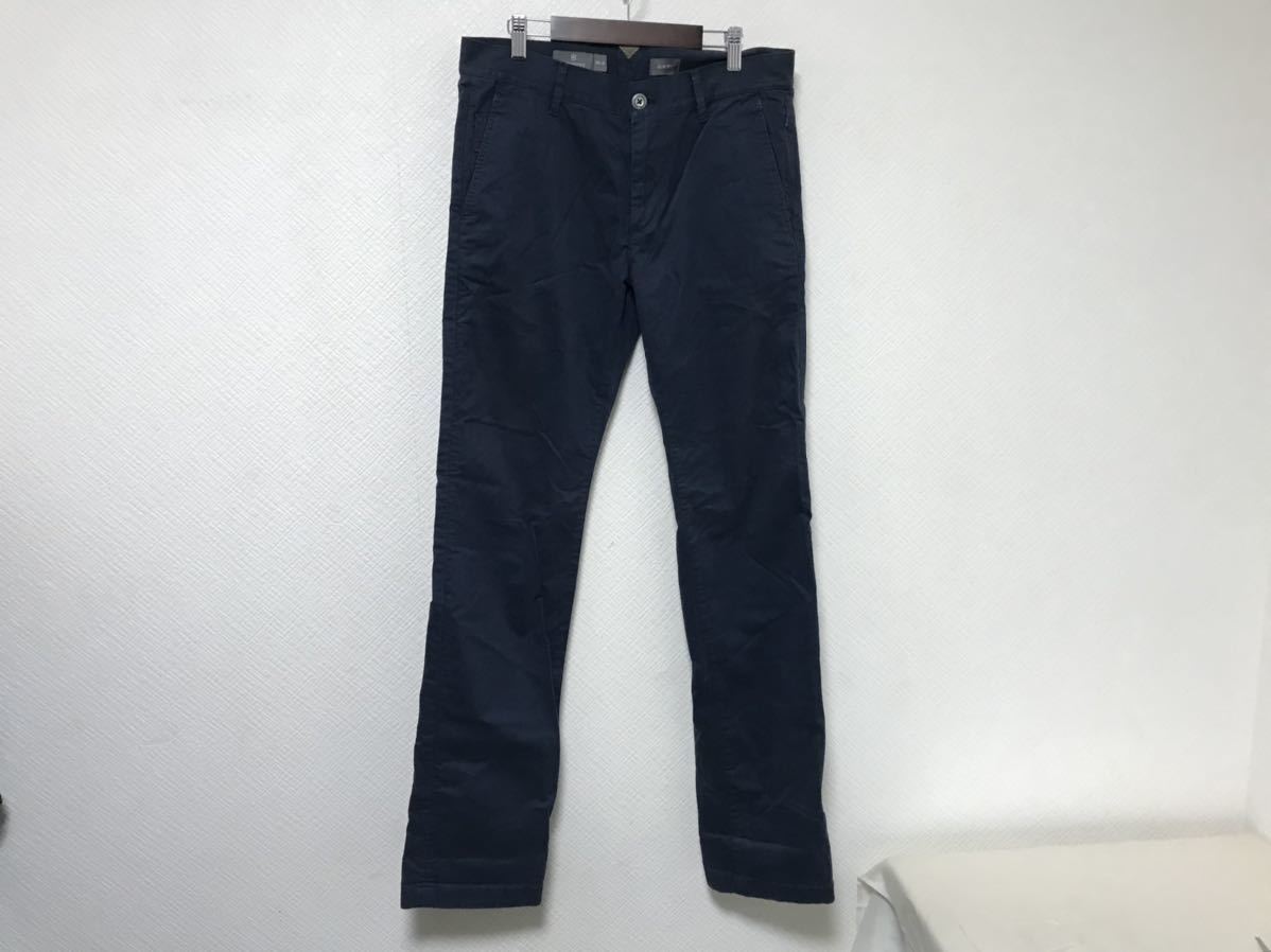 本物ビクトリノックスVICTORINOXコットンスラックスパンツビジネススーツ紺ネイビーメンズ30トルコ製拍卖