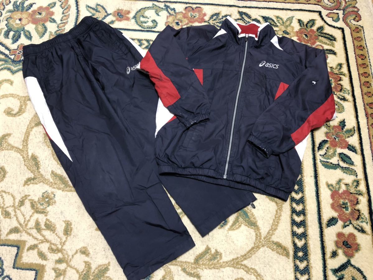ASICS BASEBALL アシックス ベースボール 野球 ウィンドブレーカー ブレーカー 上下 セット 子供 ジュニア キッズ 130拍卖