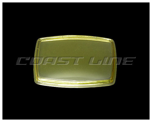 N002685スクエアヘッドライトレンズ/イエロー/000654用拍卖