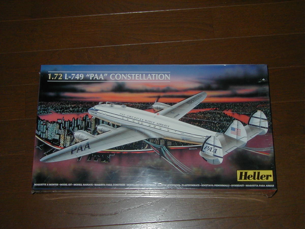 HELLERヘラー1/72ロッキードL-749パン アメリカン航空コンステレーションLOCKHEED PAA CONSTELLATION PAN AMERICAN WORLD AIRWAYS パンナム拍卖