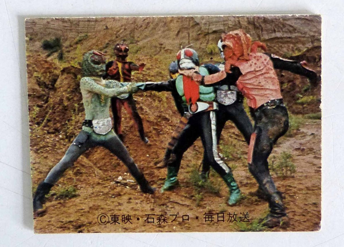 ☆昭和レトロ!カルビー製菓/旧カルビー 仮面ライダー ライダーカード NO.74【仮面ライダー】USED品☆拍卖