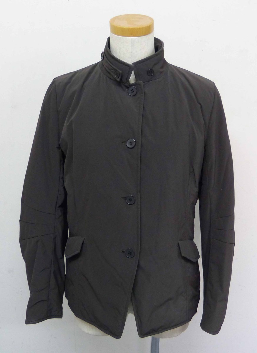 ☆L'EQUIPE/レキップ YOSHIE INABA/ヨシエイナバ 中綿入り ジャケット ハーフコート サイズ40 チャコール USED品☆拍卖