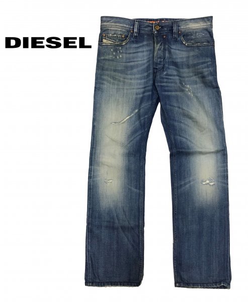 DIESEL ディーゼル SAFADO FOR SUCCESSFUL LIVING WASH0074F ダメージ加工 デニムパンツ イタリア製 W30拍卖