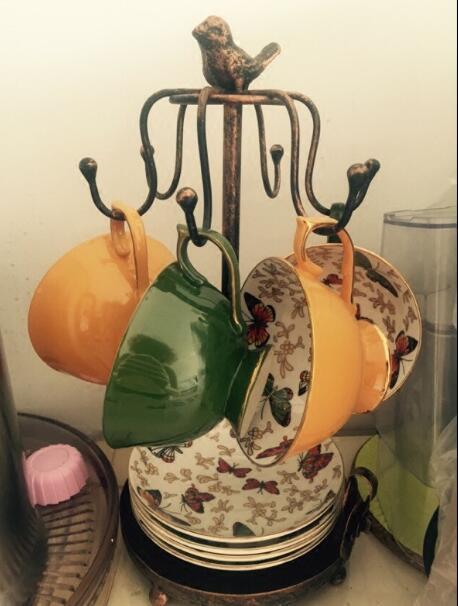 新品●コーヒーカップスタンド●ソーサー収納ラック●付属品なし拍卖