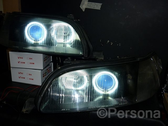 14アリスト用 CCFLイカリングキット 白 青 赤 ※防水材付き 送料無料※ JZS147 UZS143 LEDリング COB RGBリングも有り拍卖