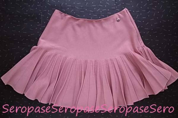 ★13Aシャネル CHANEL 秋冬可愛らしい ニット プリーツス カート P42拍卖