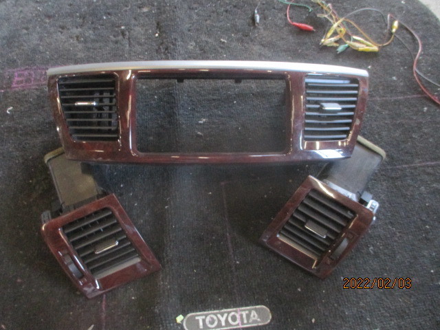 ★26R3A5965 AZR60G/ノア エコン吹き出し口セット ウッドパネル付 難あり ヴォクシー 修理やストック等に拍卖