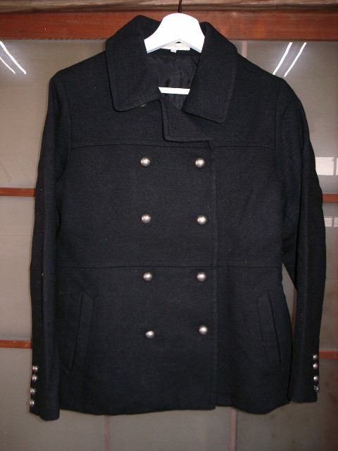 YT アース・ミュージック&エコロジー/EARTH MUSIC & ECOLOGY ピーコート/Pコート ブラック 1サイズ拍卖