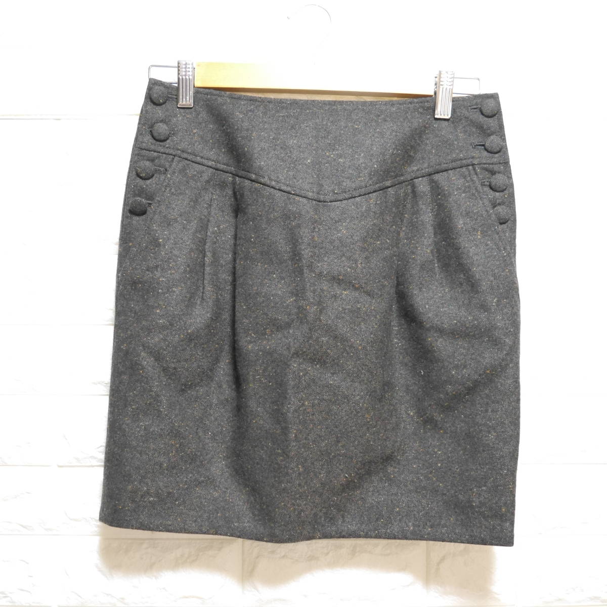 A366 ◇ MACPHEE | マカフィー スカート 茶 中古 サイズ36拍卖