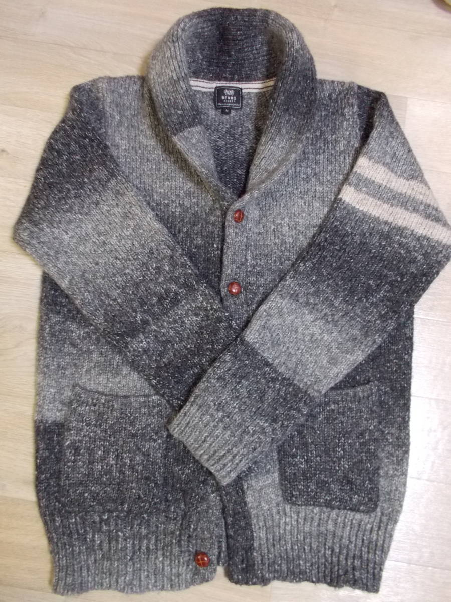 ■美品■BEAMS HEART■ビームスハート■カーディガン■グラデーション柄■Mサイズ■拍卖