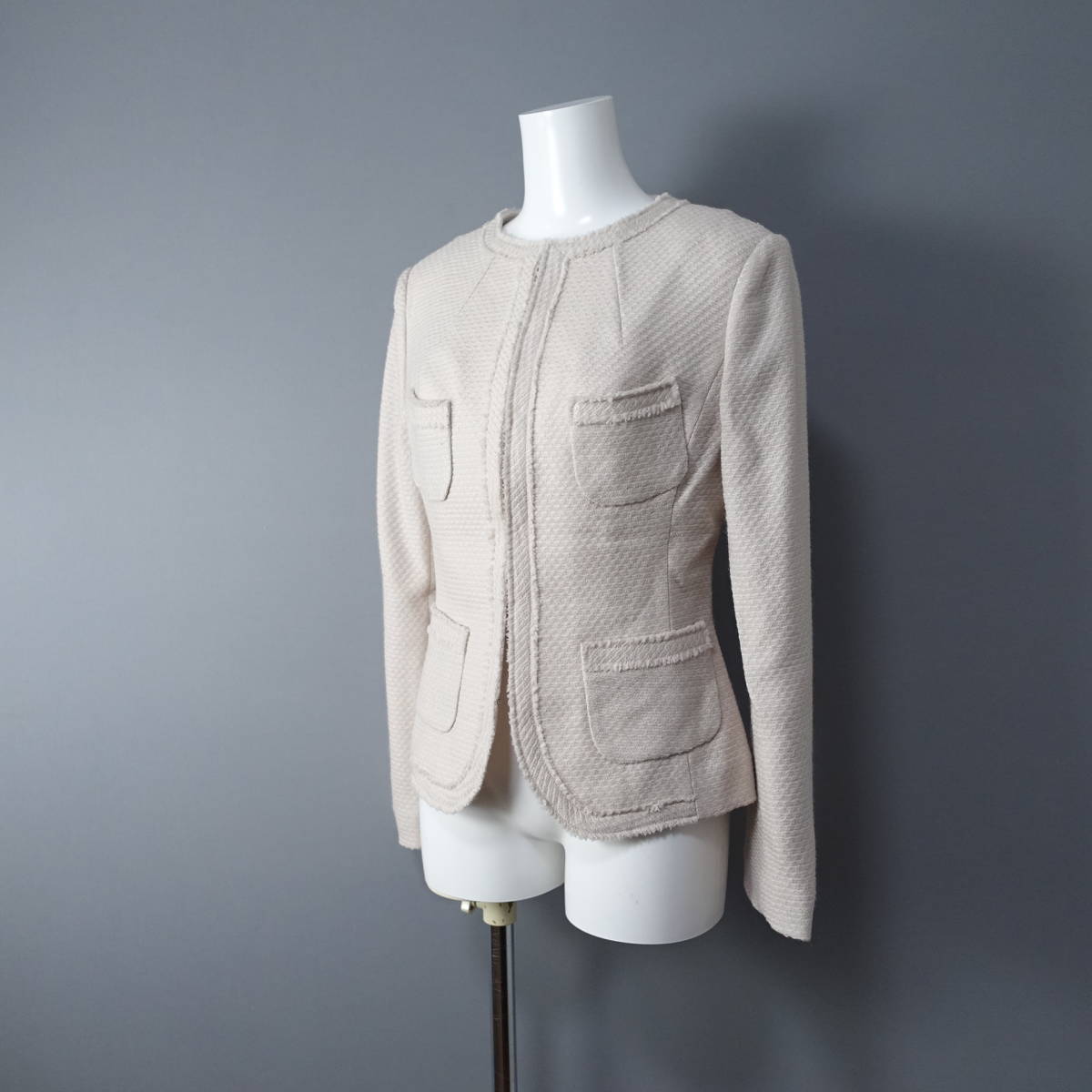 新品未使用*KIYOMI SAITO/キヨミサイトウ/38/定価79,000円+税/BARNEYS NEW YORK/バーニーズニューヨーク/日本製ジャケット/ベージュ/M拍卖