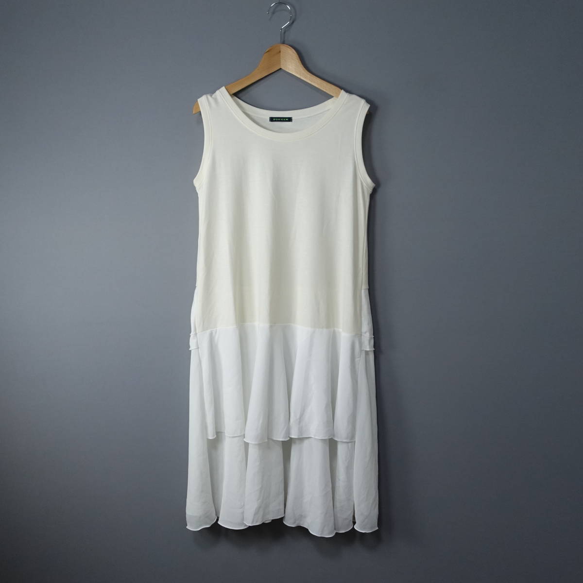 piccin/ピッチン /M/ノースリーブワンピース/ホワイト/白/ロング/レース/レディース拍卖