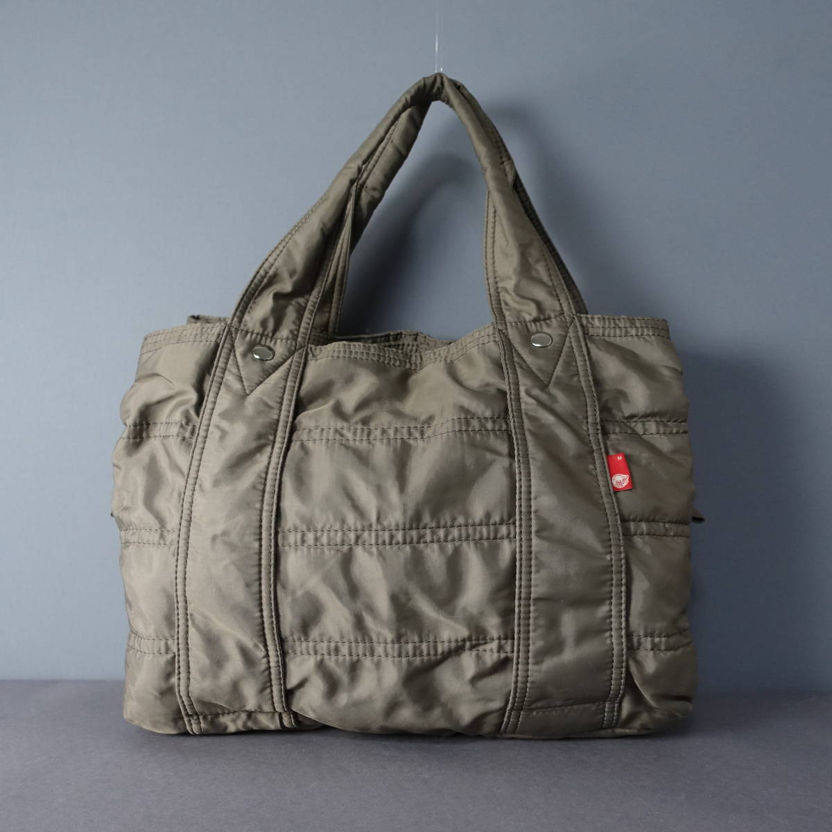 MACARONIC STYLE/マカロニックスタイル/収納袋付き/ナイロン/トート/ハンド/バッグ/グレージュ拍卖