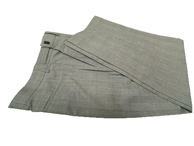 【送料無料】ストレッチ/ウエストアジャスター付き/スラックス/ウエスト67-73 股下68cm グレンチェック/b177拍卖