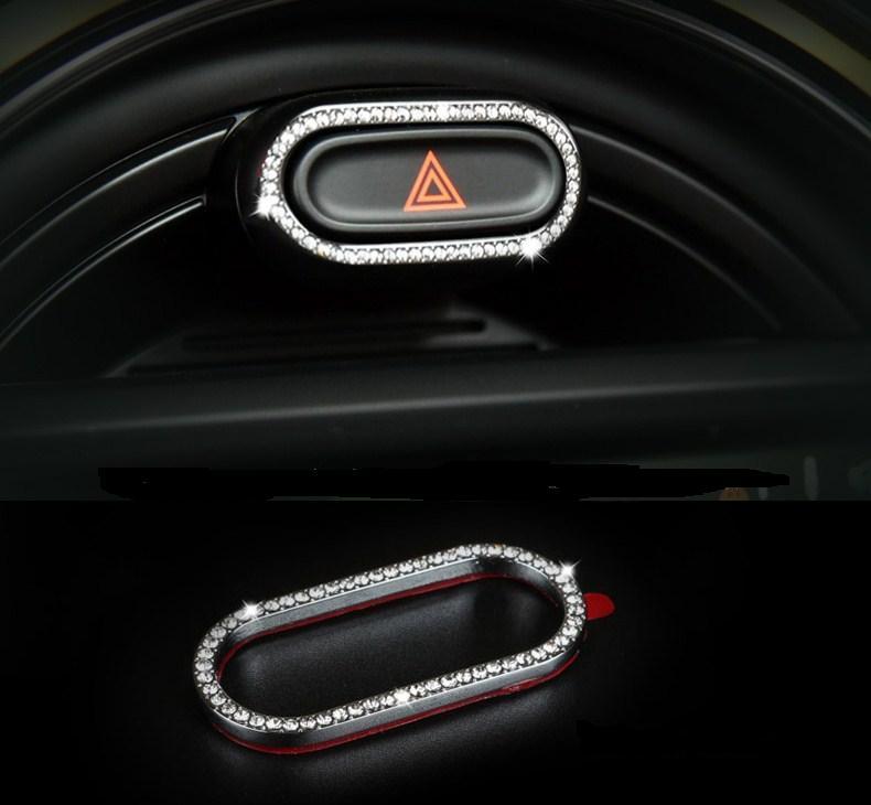 稀少 MINI ハザードランプ 高級ラインストーンカバー拍卖