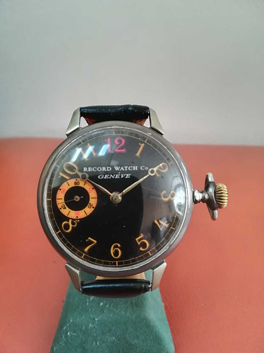 RECROD 1940年前後製 手巻き 純銀製 ★★★BIG ケース★★★拍卖