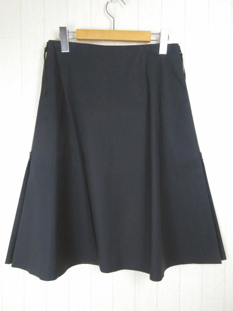 リカ Rika スカート 台形 サイドジップ ネイビー XS拍卖