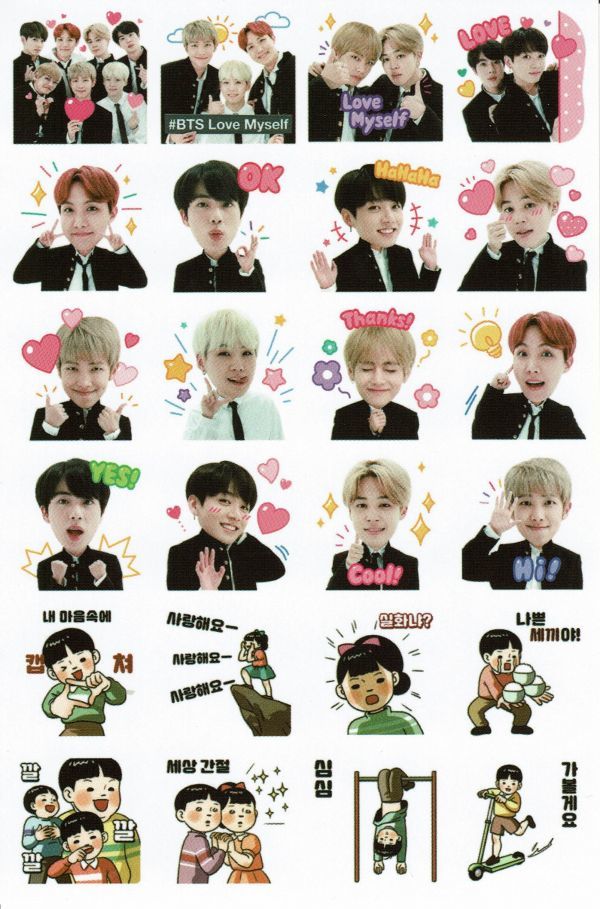 韓国 K-POP ステッカー シール 防弾少年団 BTS A拍卖