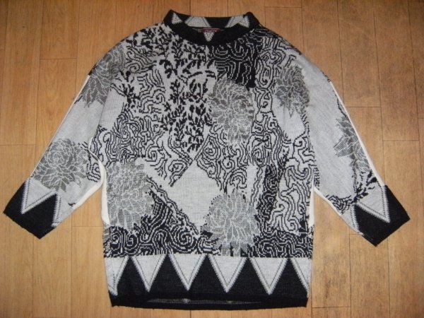 昭和レトロ★80年代★日本製 バブル全盛期★ボヘミアン モータウン セーター ニット★ディスコ ヤンキー 暴走族 水商売 ジュリアナ ママ拍卖