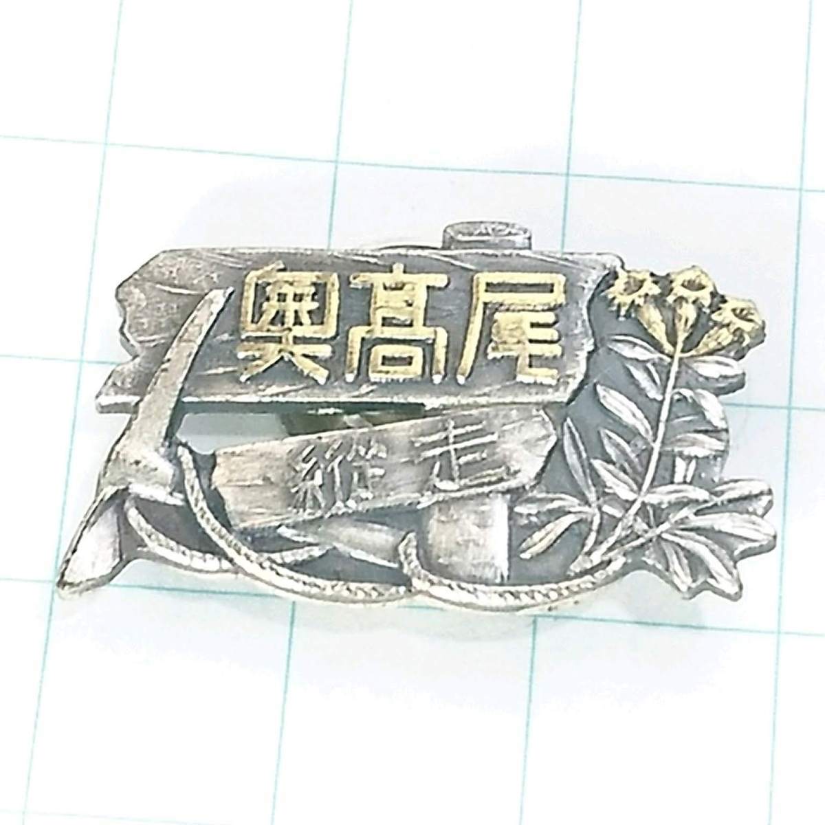 送料無料)奥高尾 昭和レトロ ご当地 観光地 登山 山登り 旅行 記念 山バッジ ピンバッジ PINS ピンズ A06464拍卖