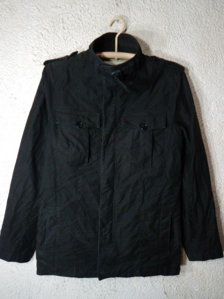 to5054 UNITED ARROWS ユナイテッド アローズ ビューティアンドユース 日本製 スタンドカラー デザイン コットン ジャケット拍卖