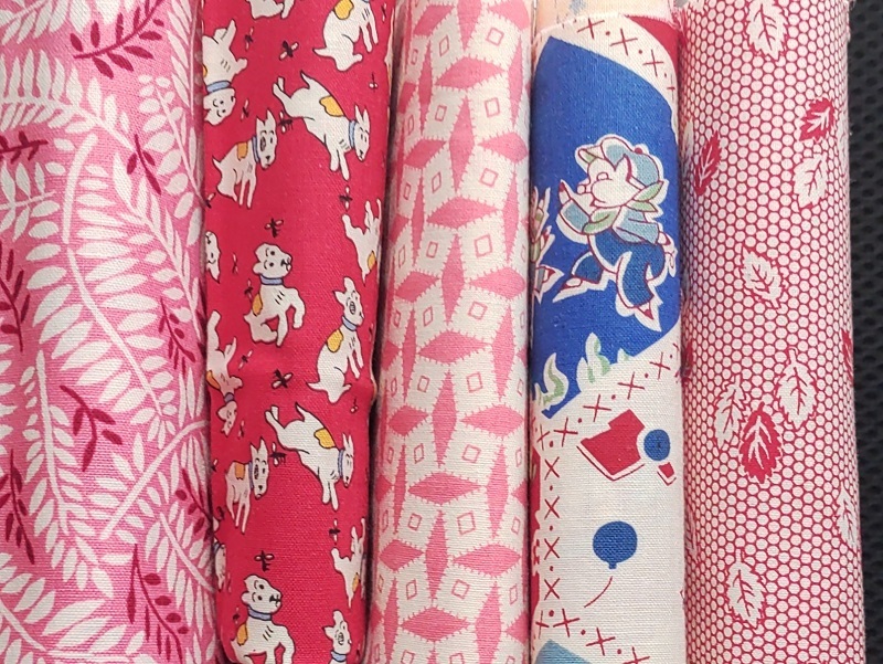 ★USAコットン カットクロス5枚セット 30's 復刻 56拍卖