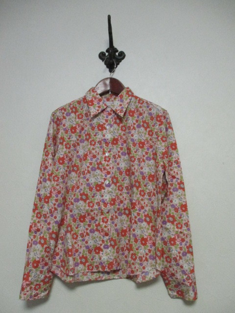fundamentalpaodelo(ケティ) ピンク地花柄長袖シャツ(USED)20822拍卖