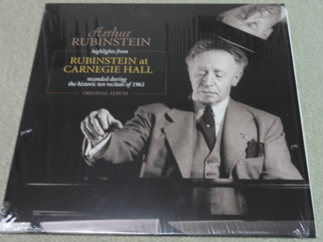 【欧VINYL PASSION/180G重量盤】ルービンシュタイン / カーネギー・ホール1961年ライヴ ドビュッシー他 美品拍卖