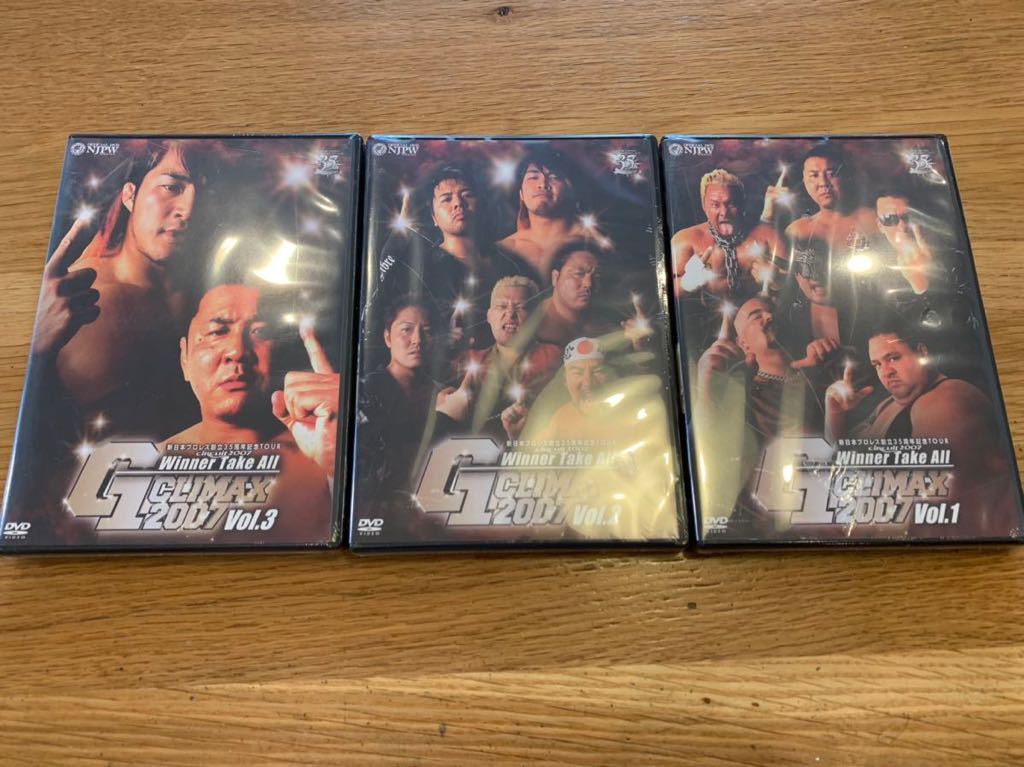 新品未開封 新日本プロレス G1 クライマックス 2007 DVD Vol1からVol3 セット拍卖