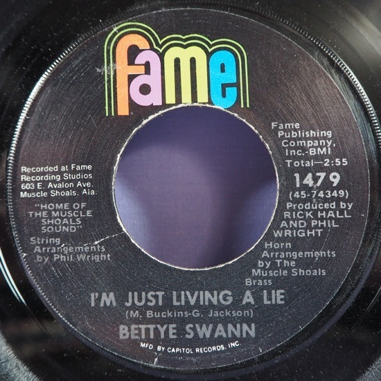 ■45'S! FAMEレコ!★BETTYE SWANN/I'M JUST/I CAN'T★送料無料(条件有り)多数出品中!★オリジナル名盤■拍卖