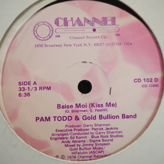 ■マイナー未開封!★PAM TODD&GOLD BULLION BAND/BAISE MOI★送料無料(条件有り)多数出品中!★オリジナル名盤■拍卖