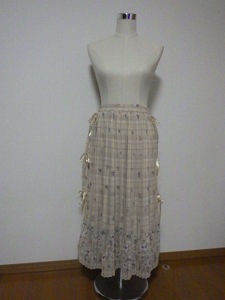 axes femme サイド リボン プリーツ スカート TS285X31拍卖