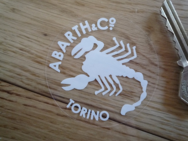 送料無料 Abarth & Co アバルト ステッカーシール 65mm拍卖