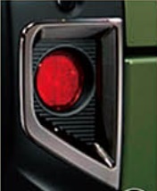 タフト/TAFT LA900S/LA910S:純正 リヤリフレクターガーニッシュ (ダークブラックメッキ) 左右2個セット拍卖