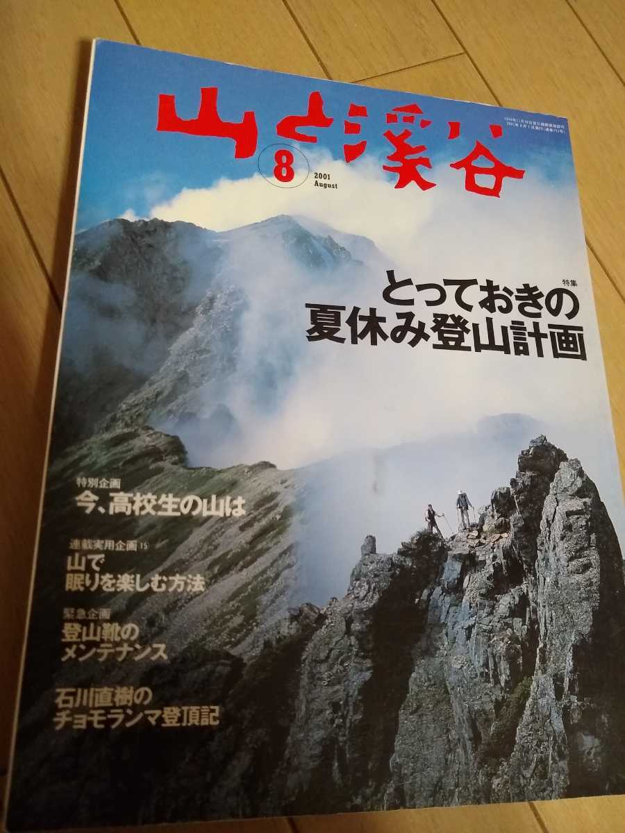 ★希少 山と溪谷 山と渓谷 2001年 8月 No.793 夏休み登山計画 石川直樹のチョモランマ登頂記 登山 山登り 清津峡ゴルジュ 送料無料拍卖