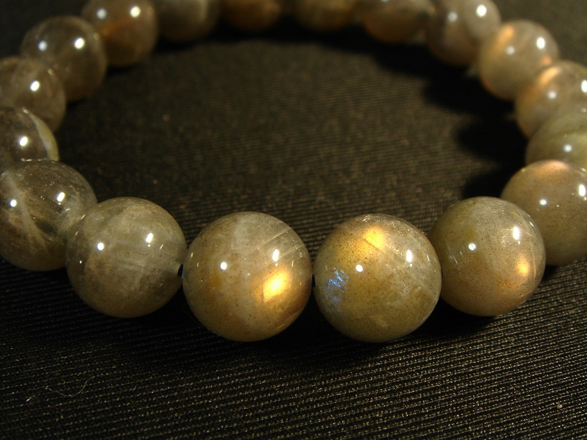 ☆超人気!風水,極上品,天然ラブラドライトブレスレット11mmB64拍卖